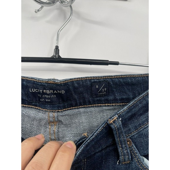 Lucky Brand Sweet Boot Women's 8/29 Dark Wash Blue  Jeans Ankle - Picture 5 of 8